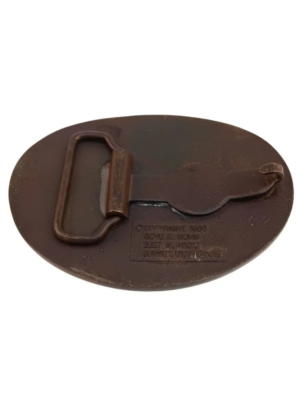 Vintage NASA Challenger Space Shuttle Memorial Belt Buckle Brass/Bronze 1986